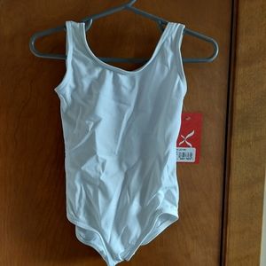 Capezio White Tank Leotard Toddler